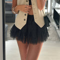 Classic Retro Party High-Rise Pleated Mini Lace Skirt