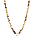 Marble Bead & Ring Clasp Necklace