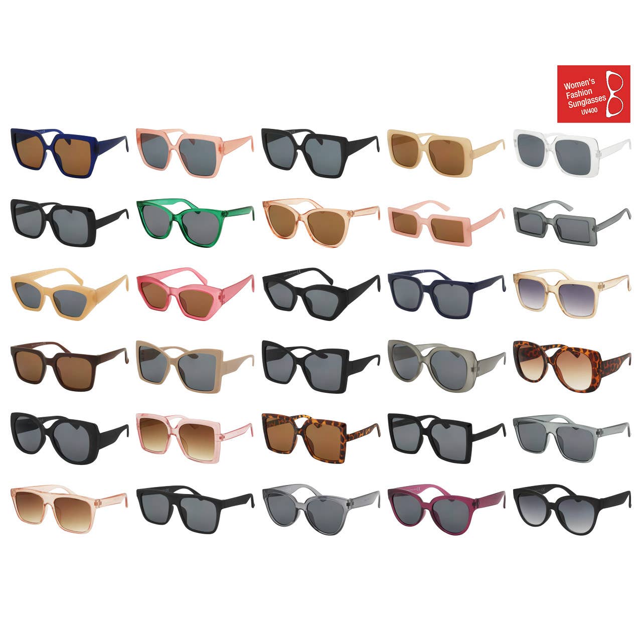 Ladies Sunglasses Bulk Mix Fashion Styles Assorted Trendy