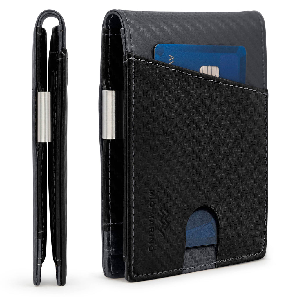 Men's Slim Bifold   Wallet with Money Clip