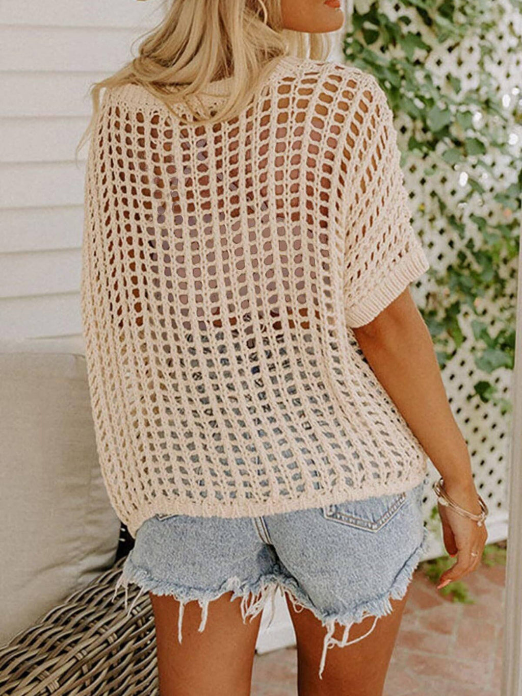 Hollow Top Beach Cover Up