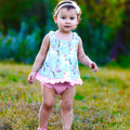 AnnLoren Toddler Girls Swing Tank Top Unicorns & Rainbow
