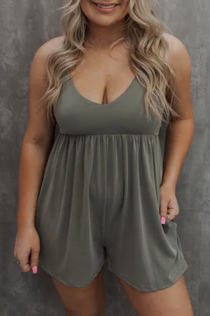 Basic chill & loose tennis camisole romper