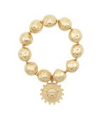 GAMEDAY Football Theme Nugget Bead Bracelet