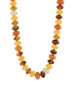 Multi Color Flat Bead Necklace