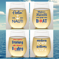 BOAT LIFE Unbreakable Stemless TRITAN Plastic Wine Glasses