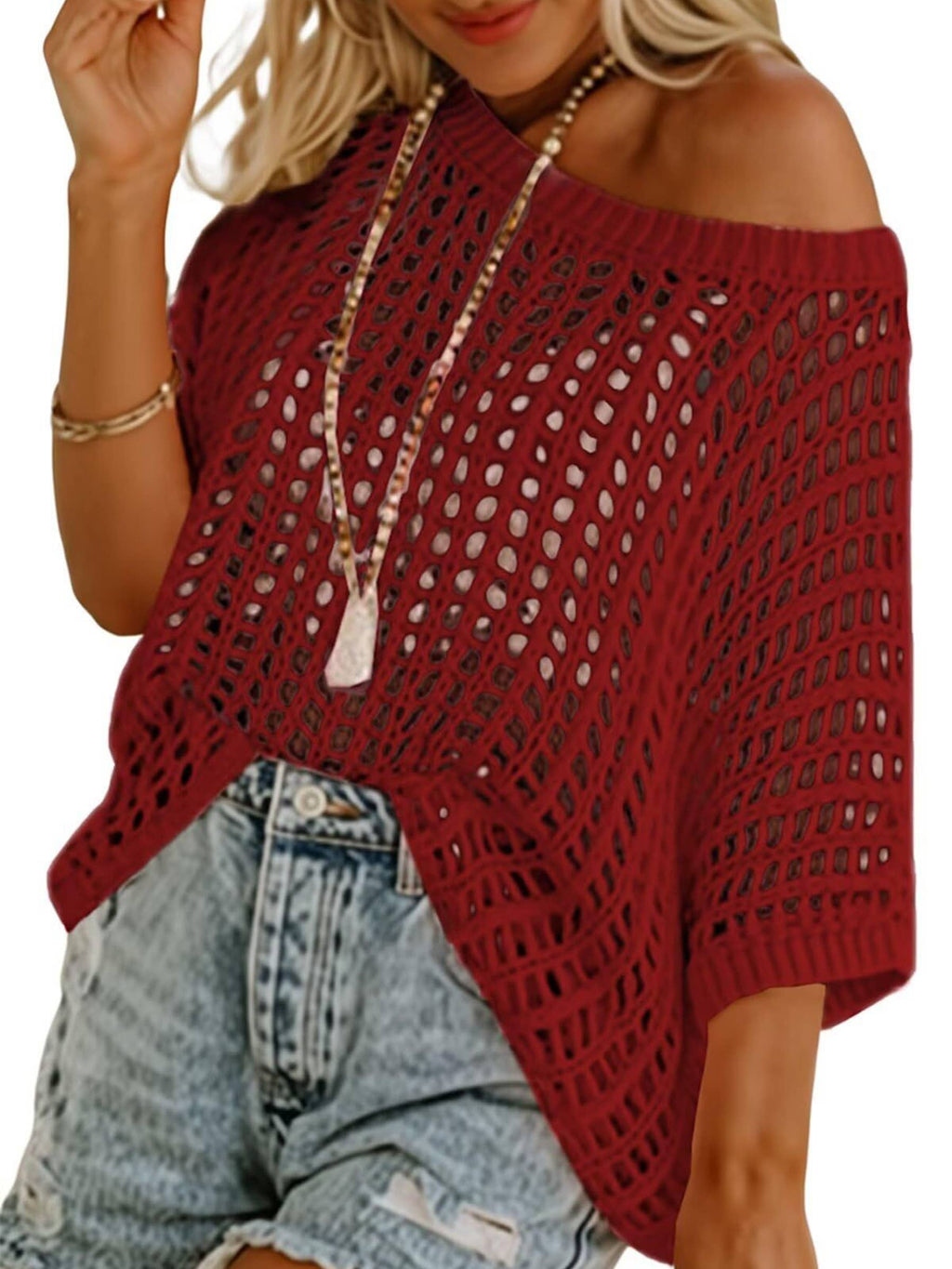 Hollow Top Beach Cover Up