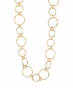 Metal Link Long Necklace