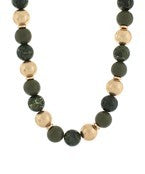 CCB Wood Acrylic Ball Bead Necklace