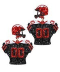 Gameday Football Helmet & Uniform Earrings
