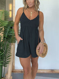 Basic chill & loose tennis camisole romper