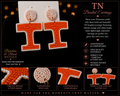 Tennessee Beaded Earrngs