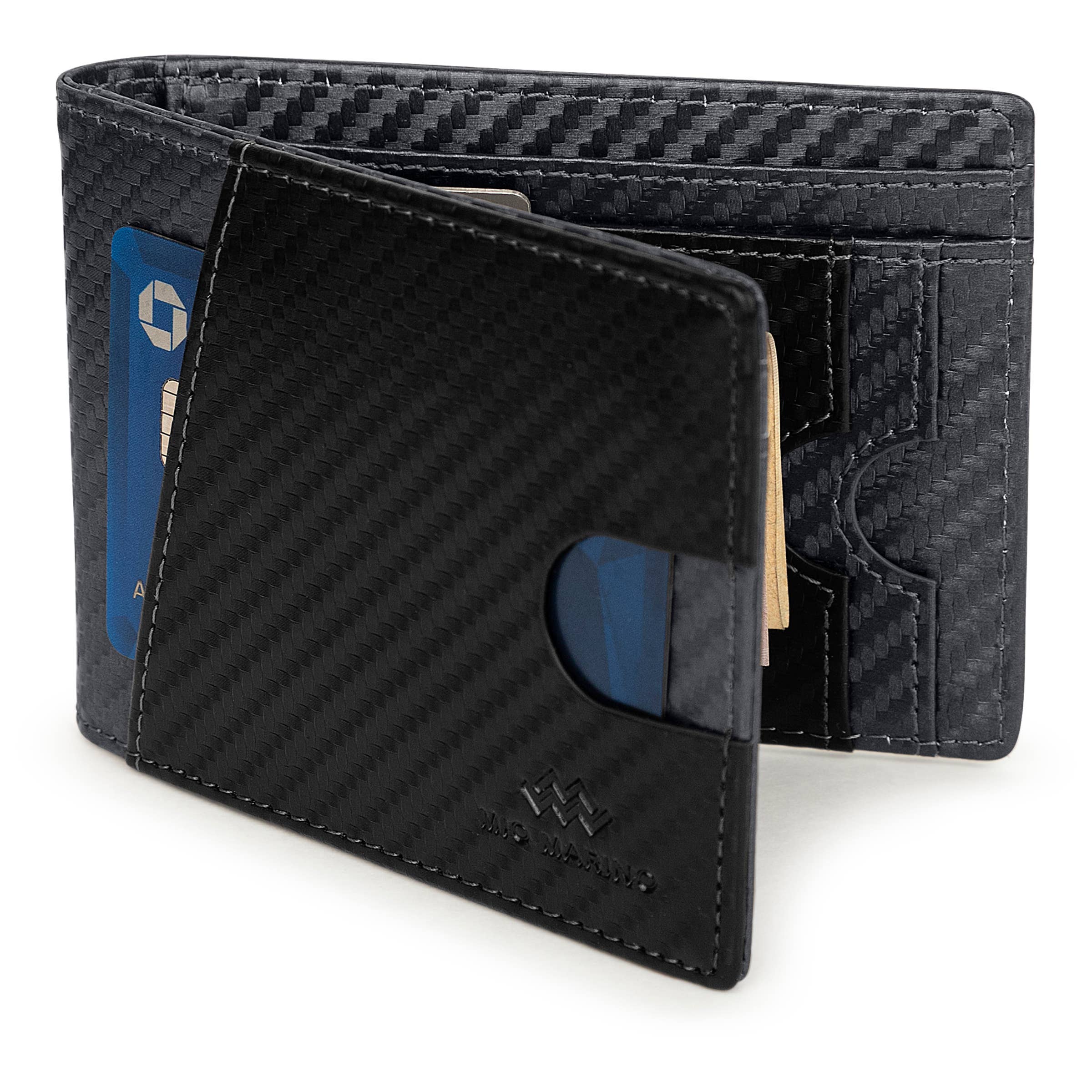 Men's Slim Bifold   Wallet with Money Clip