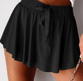 Black Flowy Skort