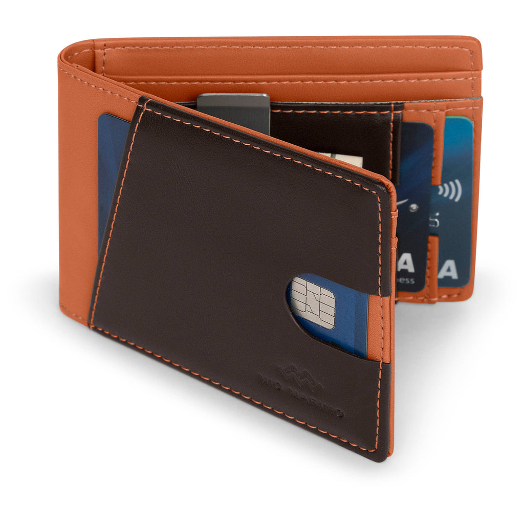 Men's Slim Bifold   Wallet with Money Clip