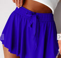 Dark Blue Flowy Skort