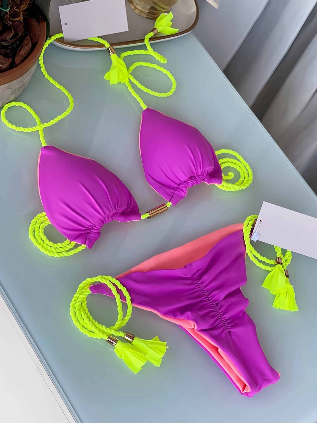 Backless Braided Bikini