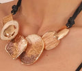 Pendant Necklace w/ Black Rope