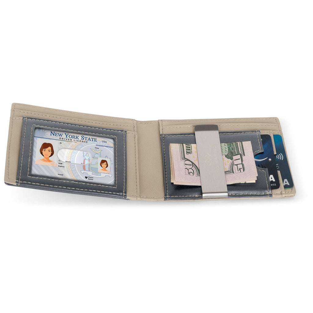 Men's Slim Bifold   Wallet with Money Clip