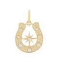 Textured Horse Shoe Charm