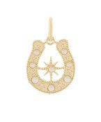 Textured Horse Shoe Charm