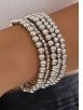 Silvery 5Pc Beaded Bracelet Set BH013452-P13