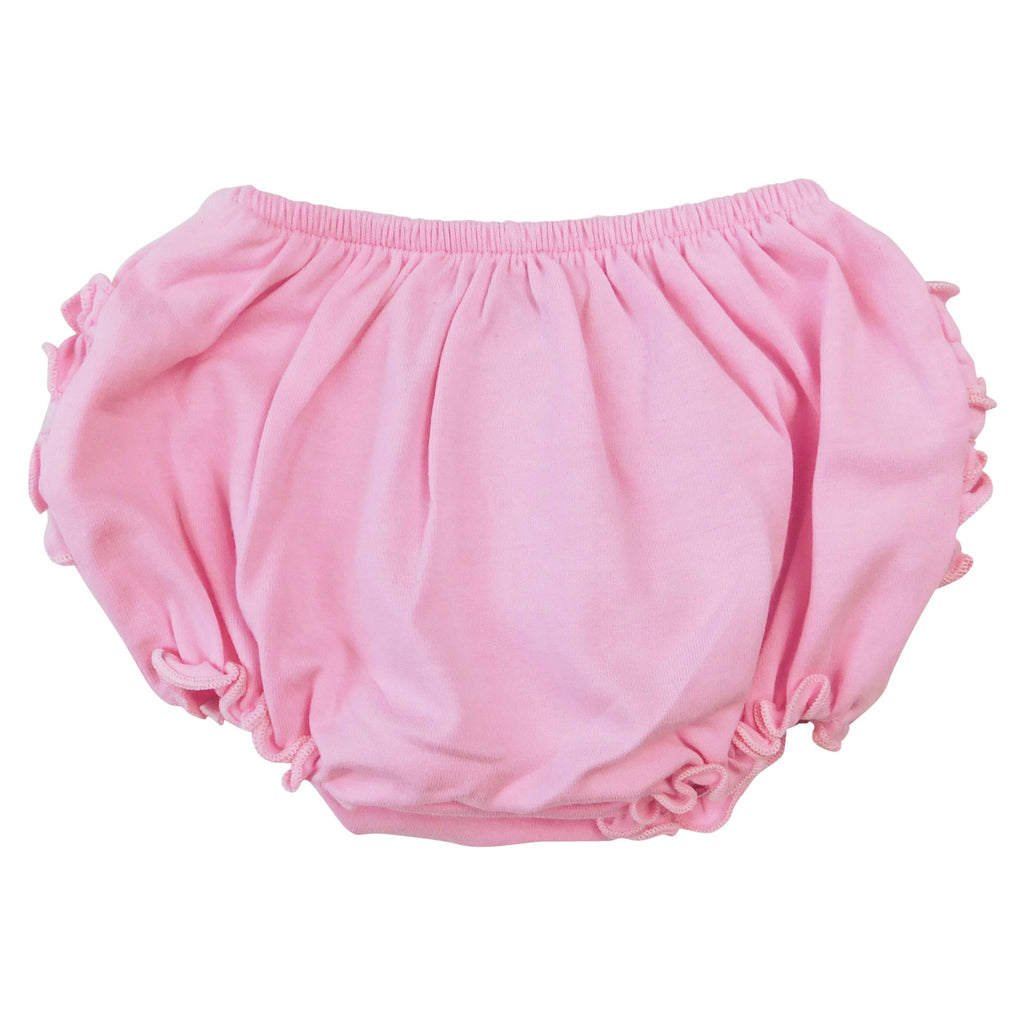 AnnLoren Baby Girls Pink Ruffled Butt Bloomer Diaper cover