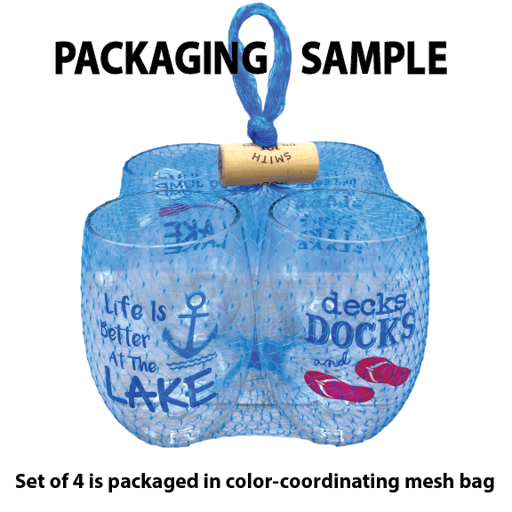 BOAT LIFE Unbreakable Stemless TRITAN Plastic Wine Glasses