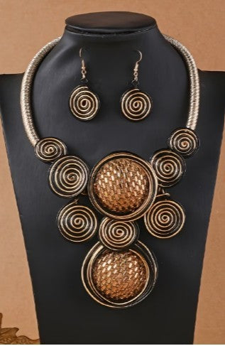 Gold & Black Handcrafted Creative Rhinestone